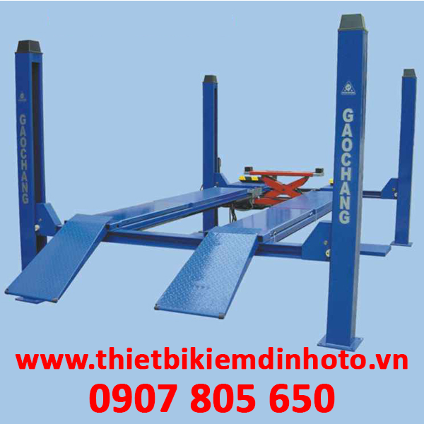cầu nâng 4 trụ, cầu nâng chỉnh lái, cầu nâng gaochang
