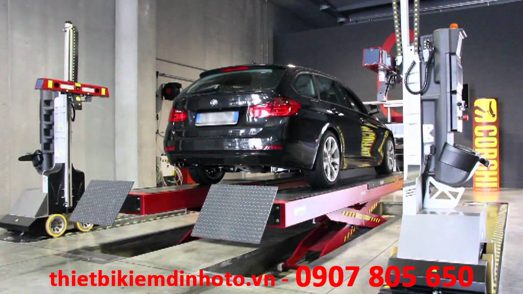 thiết bị kiểm tra góc đặt bánh xe